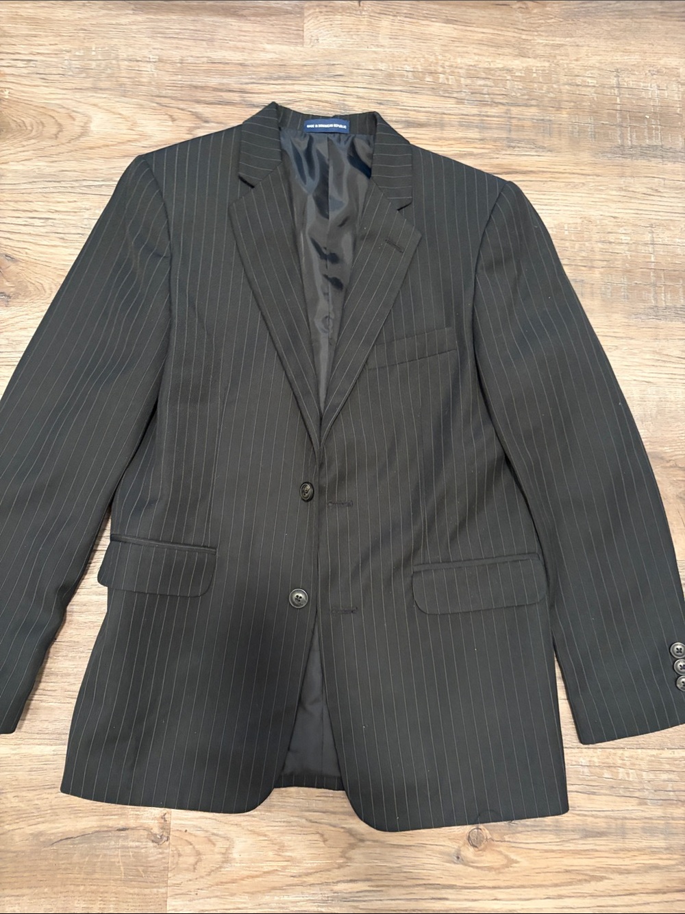 Chaps Boys Black Pinstripe Blazer size 14